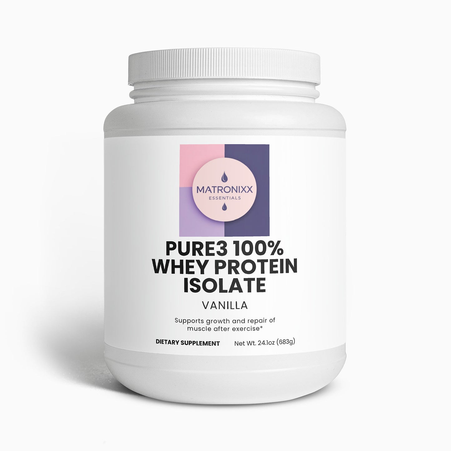 Pure3 100% Whey Protein Isolate (Vanilla)