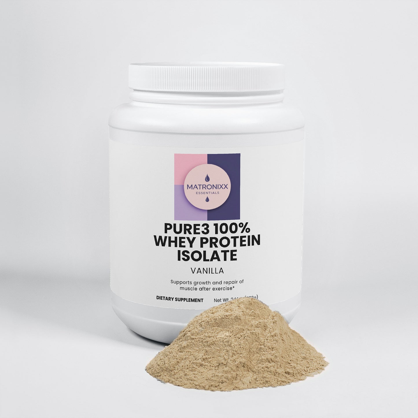 Pure3 100% Whey Protein Isolate (Vanilla)